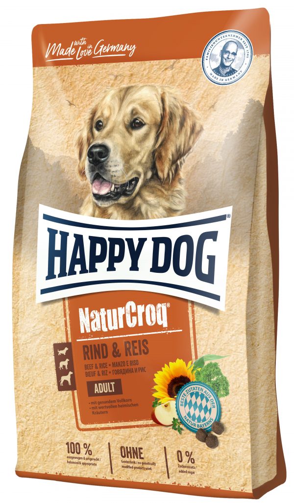 HappyDog NaturCroq Rind Reis 4kg